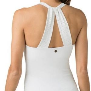 prAna Faro Top Soft White Women's XS